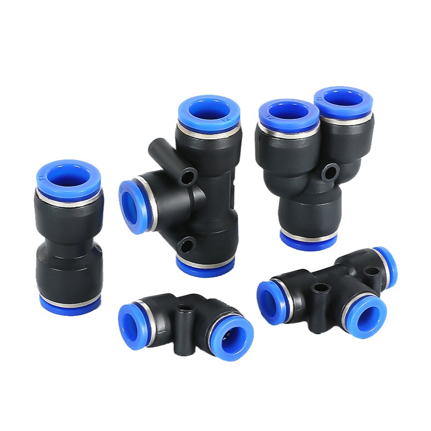 省力快速接頭 直通 三通 四通 空壓機公母頭 氣管接頭 風管接頭 PU/PE/PG/PV/PY/PW/PEG, , large