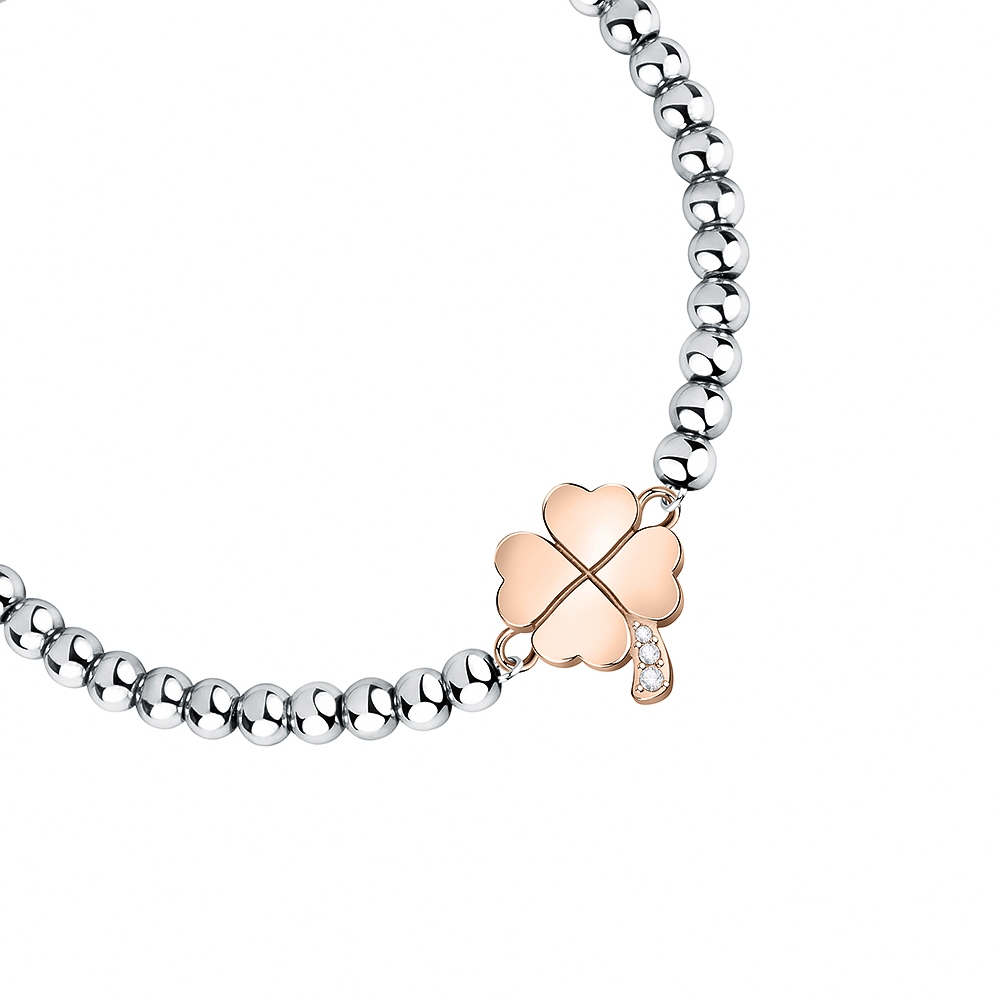 【快速出貨】MORELLATO TALISMANI系列 不鏽鋼 四葉草手鍊 SAUY15, , large