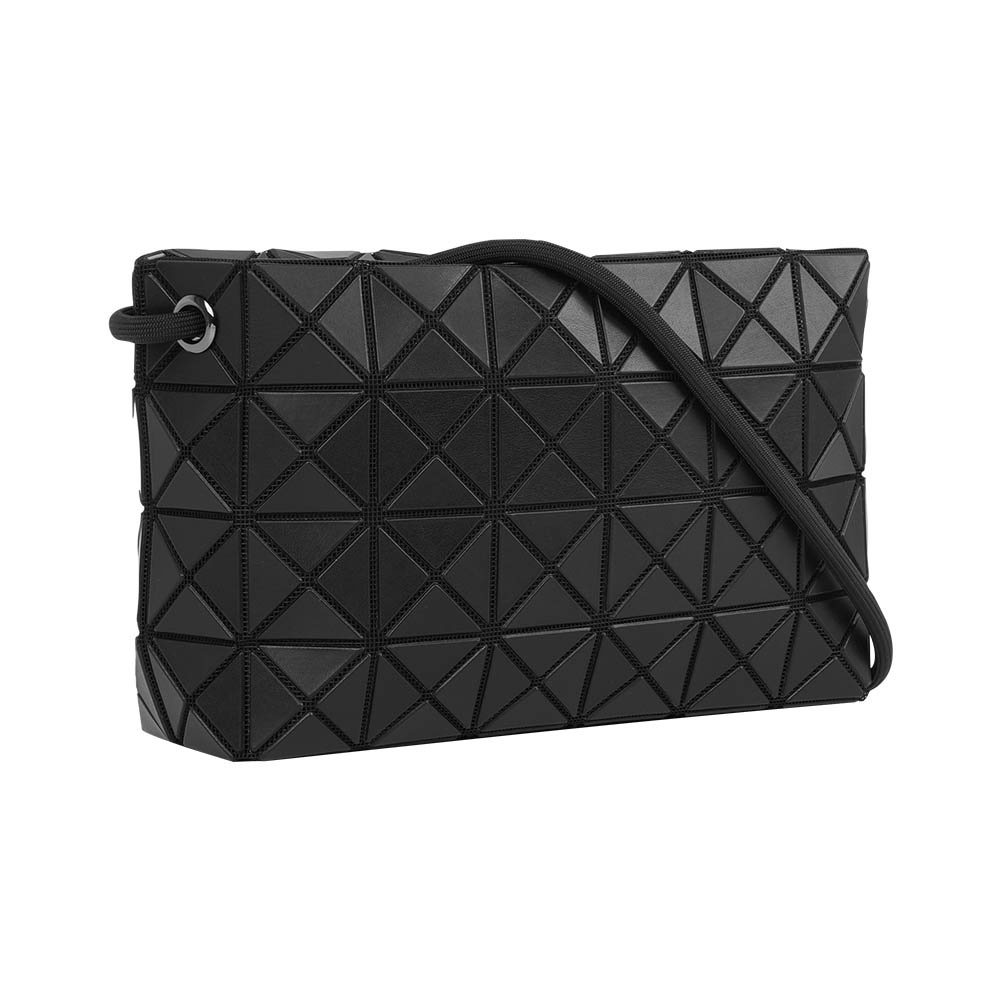 ISSEY MIYAKE Loop Matte 霧面拉鍊肩背/斜背包(黑色), , large