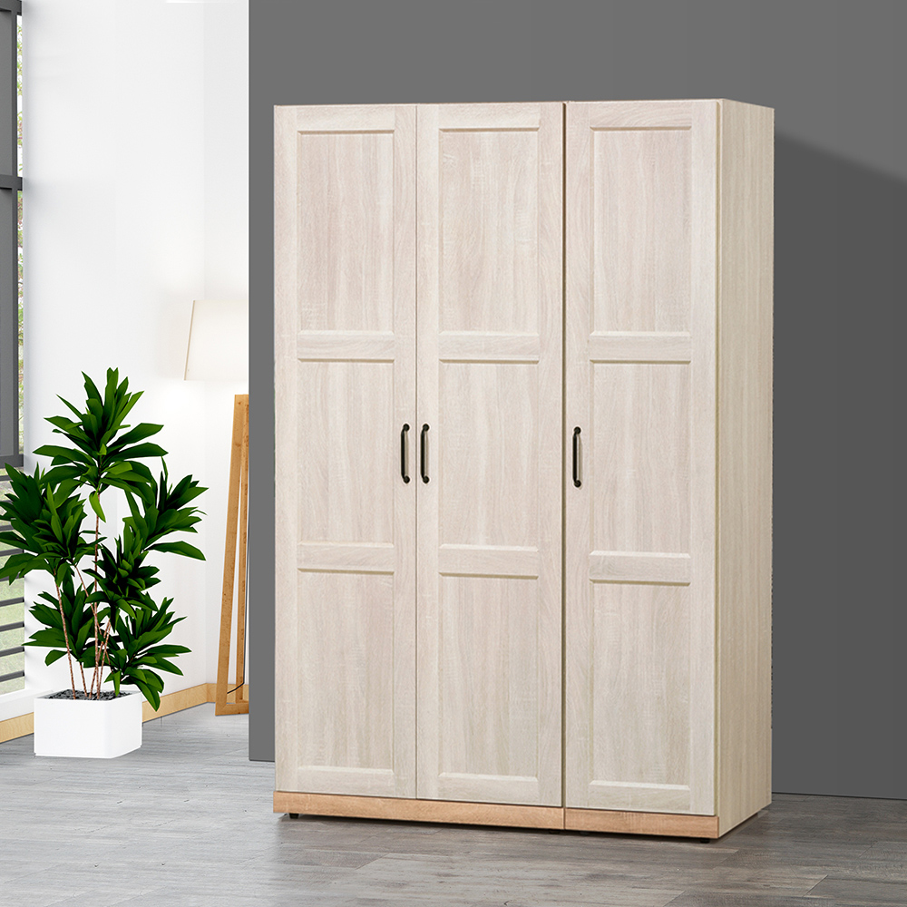 【唯熙傢俱】查理白橡色2.6尺衣櫃, , large