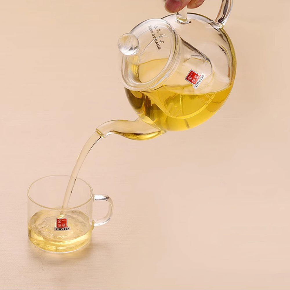 【GlassKing】FH-201F 玻璃花茶壺 耐熱直火壺 耐熱玻璃壺 泡茶壺 分享壺 養生壺, , large