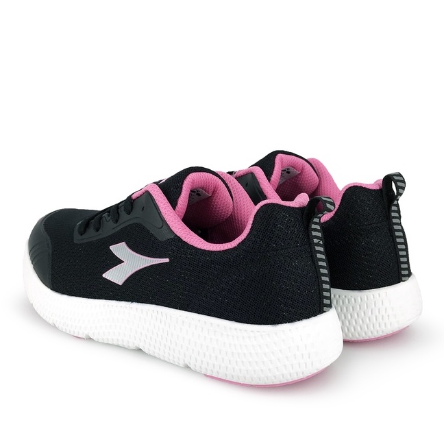 DIADORA迪亞多那 女專業輕量慢跑鞋 女運動鞋 女鞋 護趾 輕盈 透氣 吸濕 排汗 Q彈 緩震 減壓 止滑 灰 黑, , large