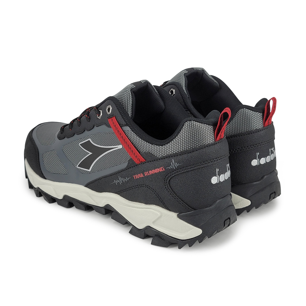 DIADORA迪亞多那 防潑水越野鞋 男運動鞋 登山鞋 寬楦 高腳背 透氣 散熱 排濕 彈力鞋墊 耐磨 防滑 黑藍 黑灰, , large