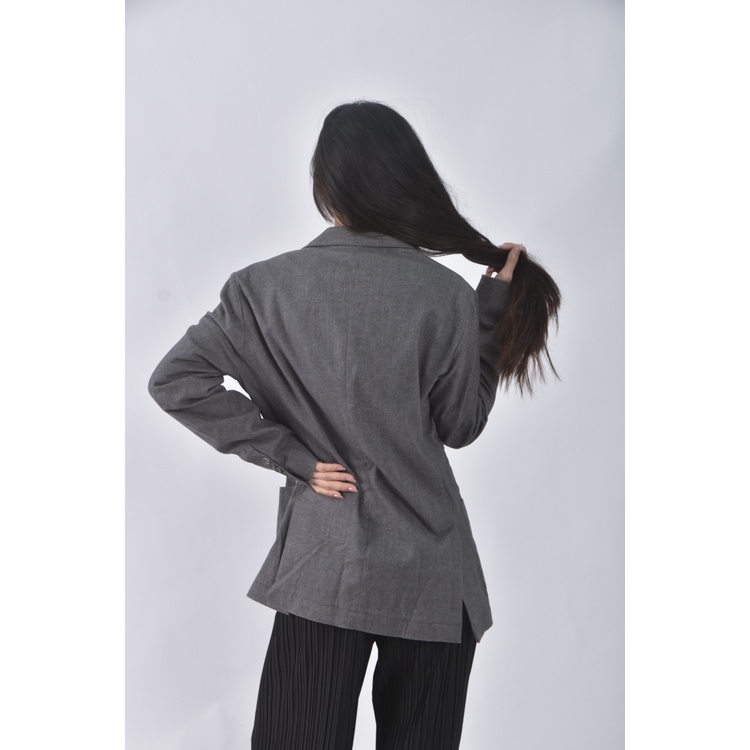 (S) 【國泰航空永續合作】cruna西裝灰色外套二手衣, , large