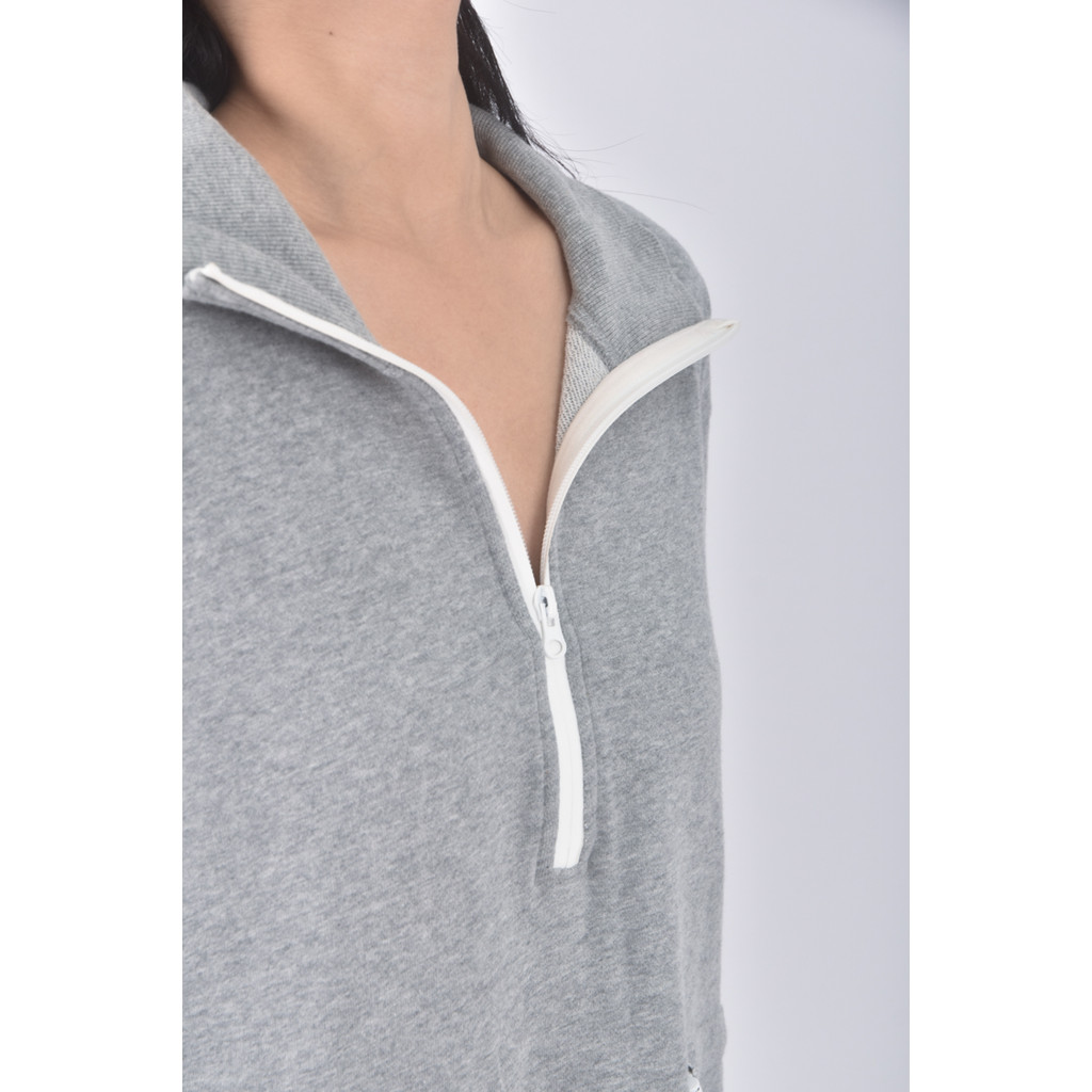 (S) moma質感棉質高領灰色洋裝二手衣, , large