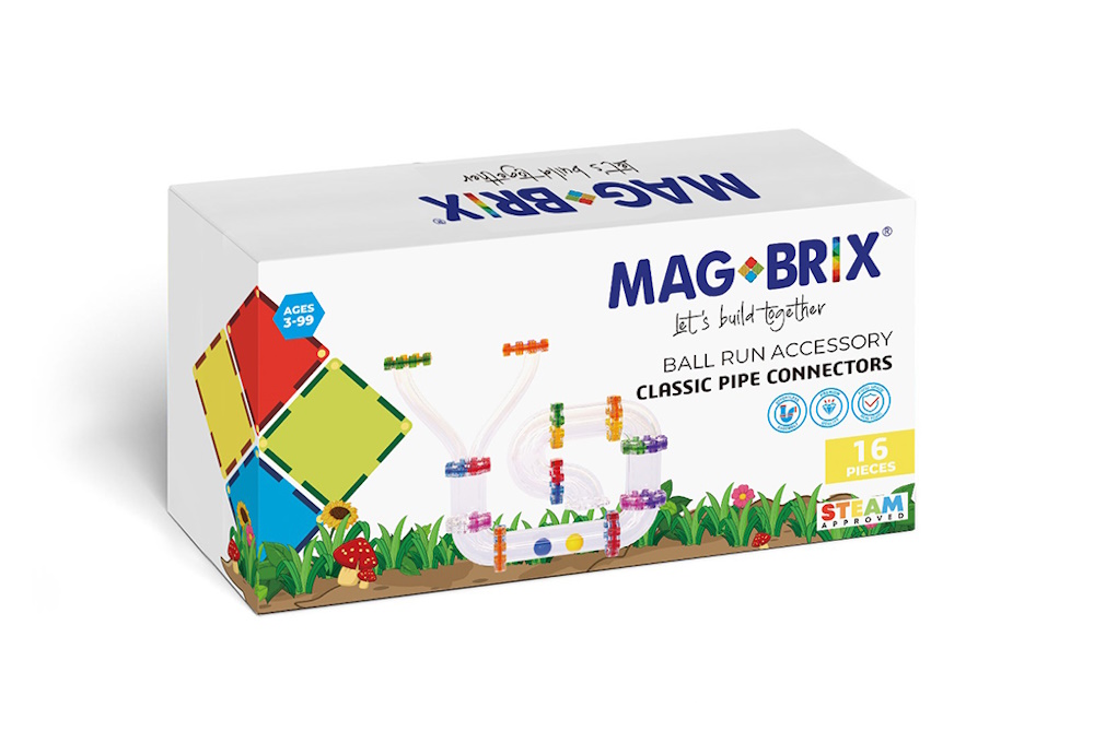 [好研所]MAGBLOX®－MAGBRIX® 積木球道連結配件 - 繽紛 (16pcs), , large