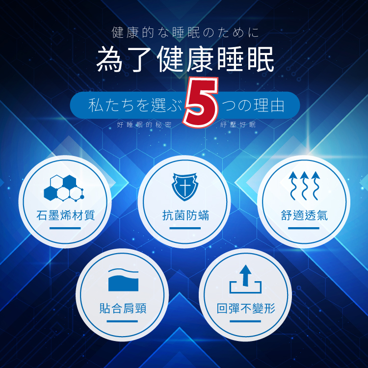 【多利寶寢具】Indian_超導石墨烯助眠芯機枕頭(1顆), , large