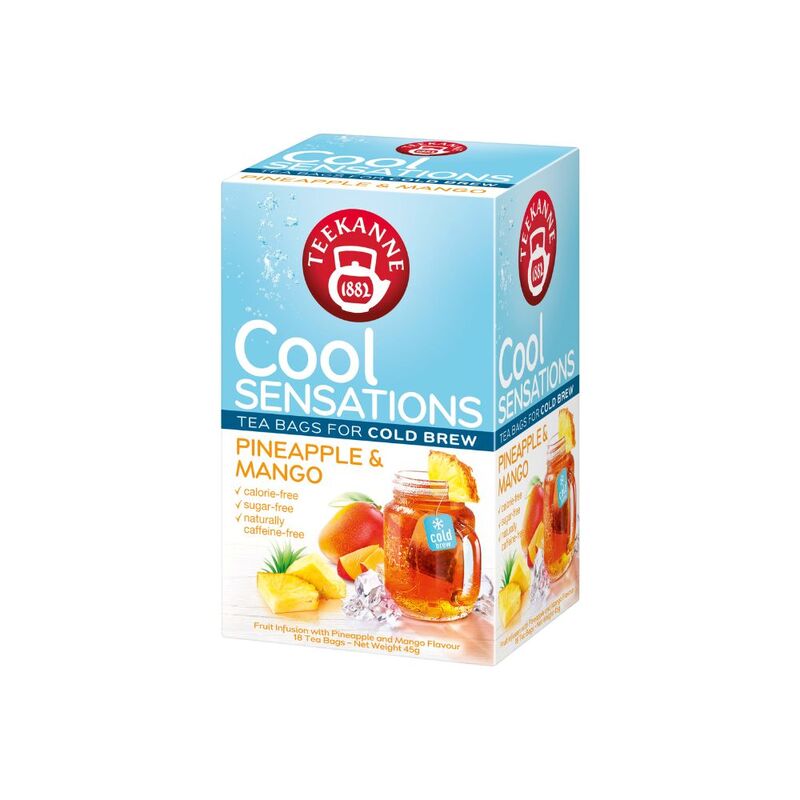 【TEEKANNE】 Pineapple-Mango Cold brew tea (2.5g x 18bags/box) , , large