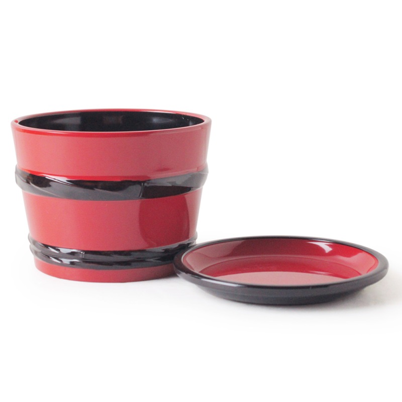 [豐名日本餐具] 3.0"漆器醬汁罐 天朱 / A03LD1-3, , large