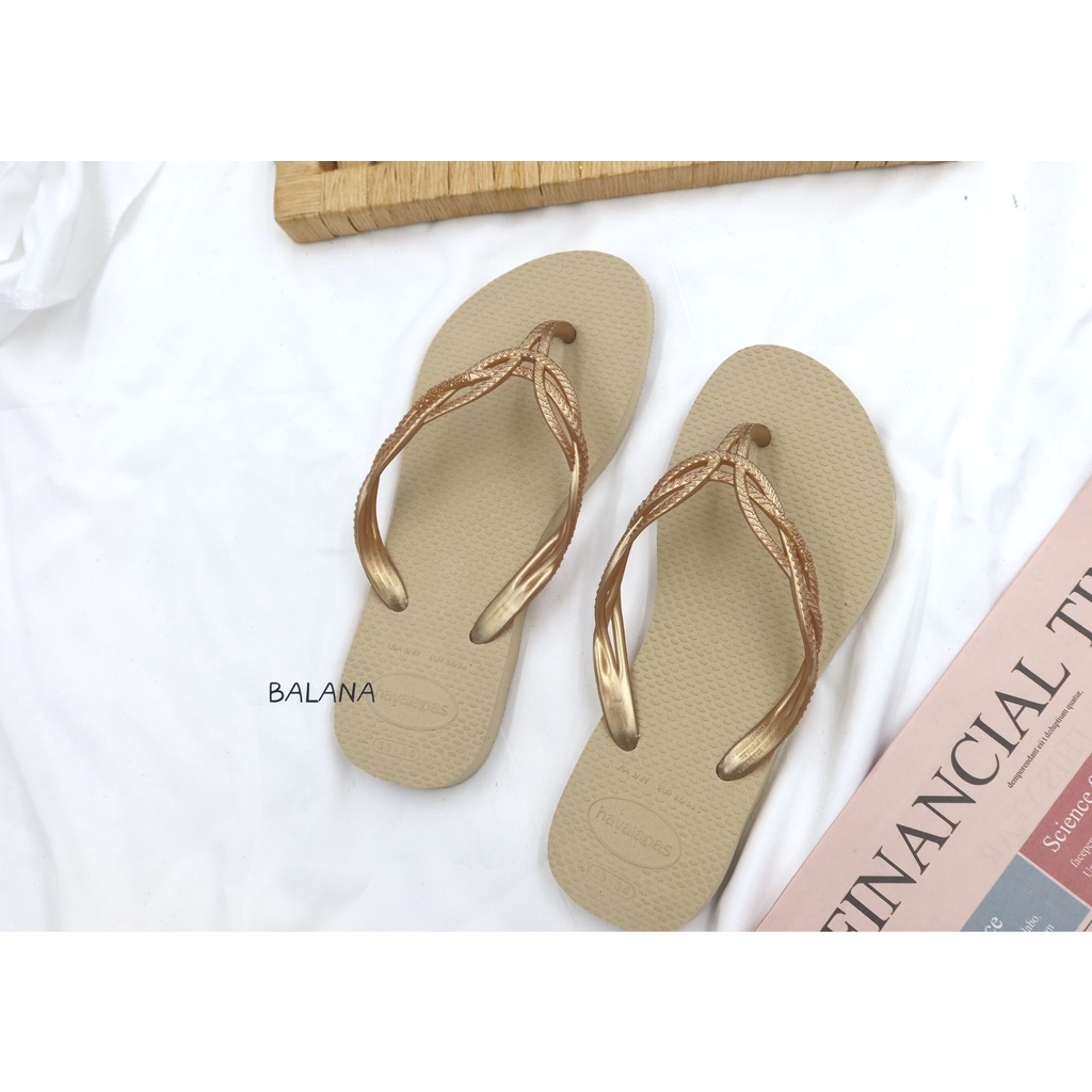 限時特價[巴拉娜巴西人字拖專賣店]中壢實體店面 Havaianas夾腳拖/人字拖  FLASH SWEET深灰色/沙金色沙灘 海灘 海 黃金 金飾, , large