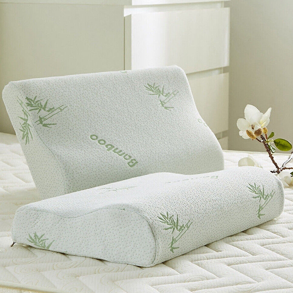 【Galatea 葛拉蒂】竹纖維卡斯達慢回彈記憶護頸枕 2入(睡眠枕/記憶枕/人體工學/枕頭), , large