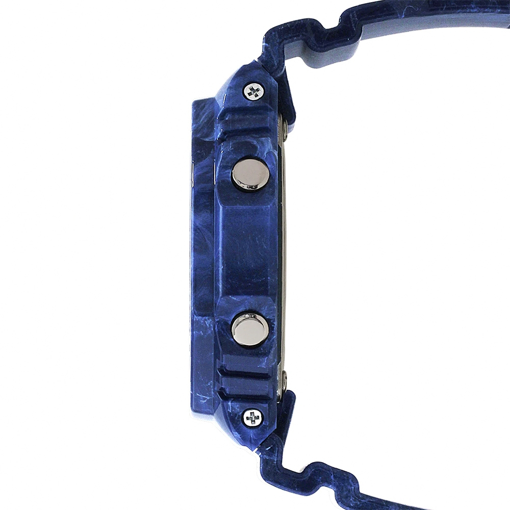 CASIO 卡西歐 G-SHOCK 青花瓷系列 八角 雙顯手錶 GA-2100BWP-2A, , large