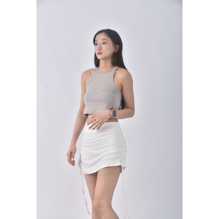 (S) 質感白色短裙二手衣, , large