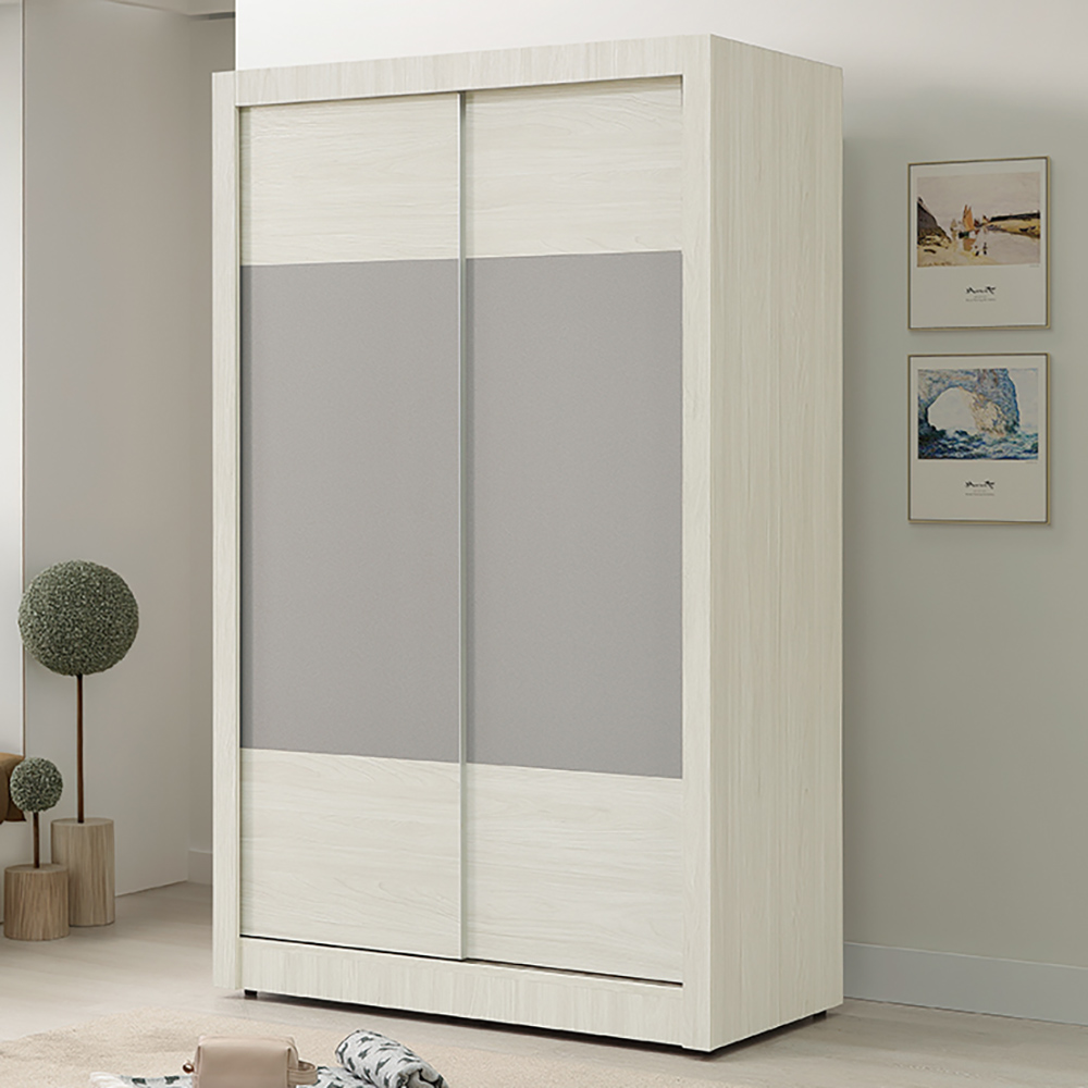 【Hampton 漢汀堡】黛菲白榆木雙色4尺衣櫥, , large