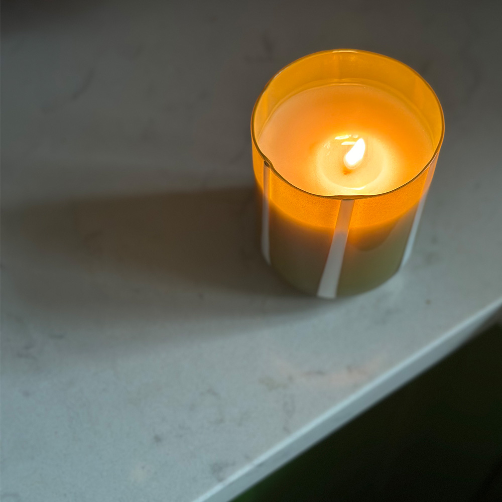 Atina Candle-Olive/White  Fresh Olive & Lemon, , large