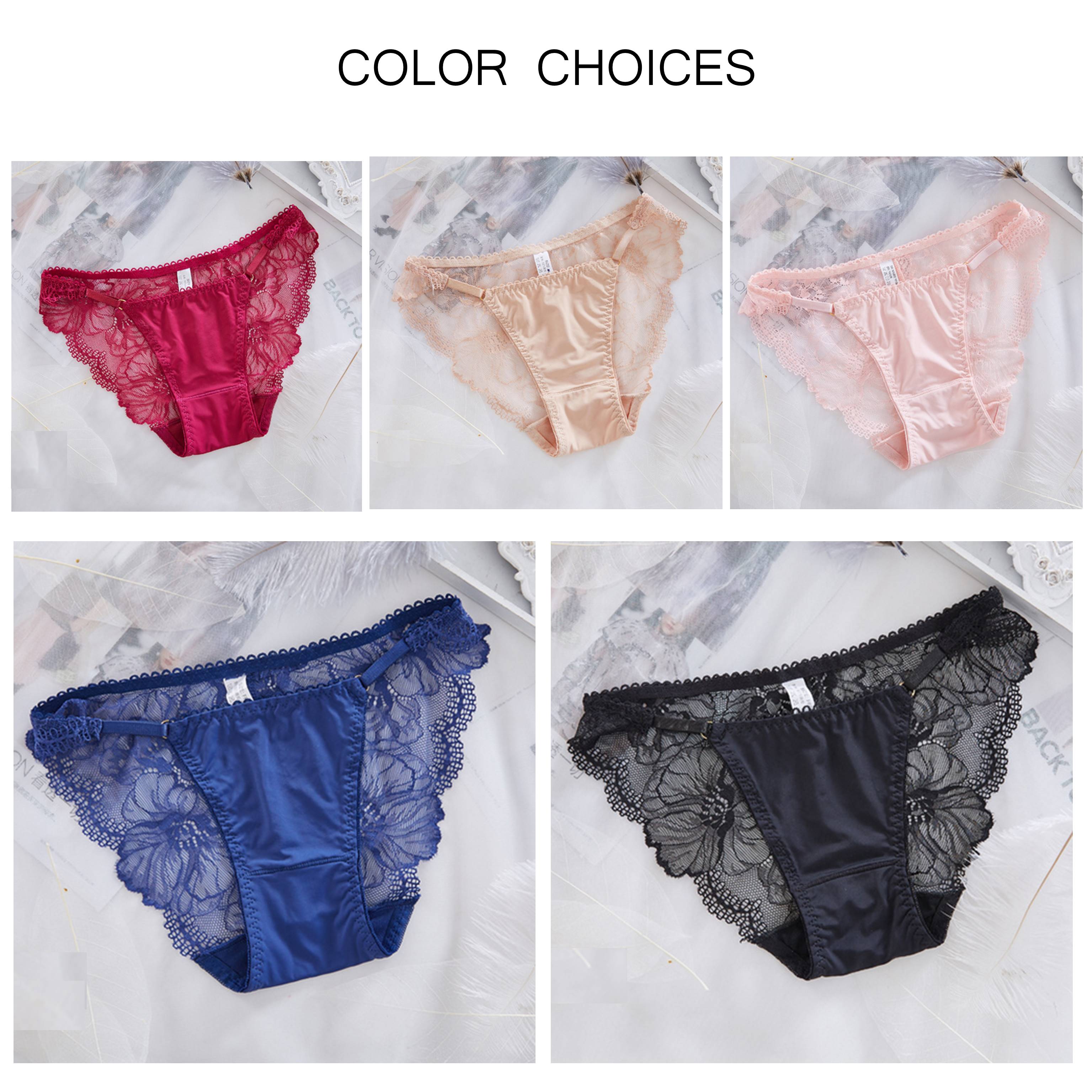 [夢巴黎] 冰絲蕾絲無痕金屬環內褲 低腰內褲 性感內褲 蕾絲內褲 無痕內褲 冰絲內褲 女生內褲 內褲 夢巴黎, , large