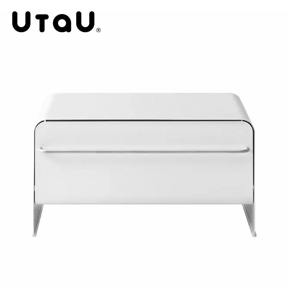 【UtaU】Japan-Designed Stylish Drawer-Type Storage Cabinet, Large (Magnetic Storage / Toaster Storage / Appliance Storage / Drawer Design) – Snow Peak White, , large
