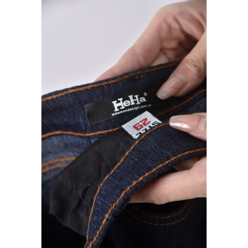 (L) heha丹寧牛仔藍色長褲二手衣, , large