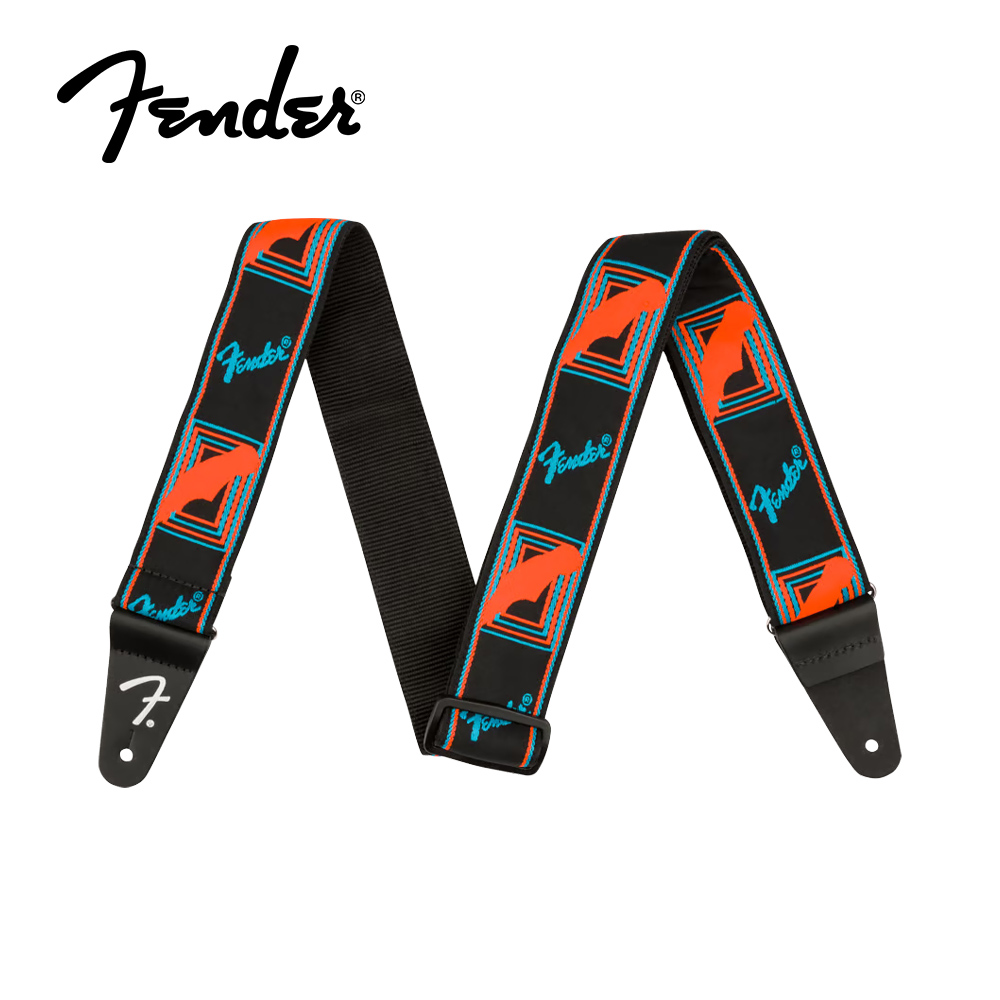 Fender Neon Monogrammed Strap, , large