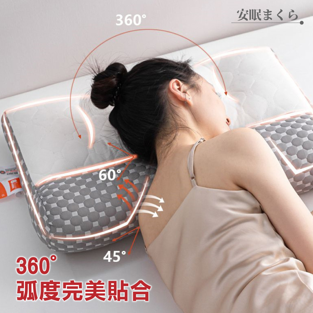 [ Pure Sleep純好眠 ] 日本反牽引乳膠枕芯, , large