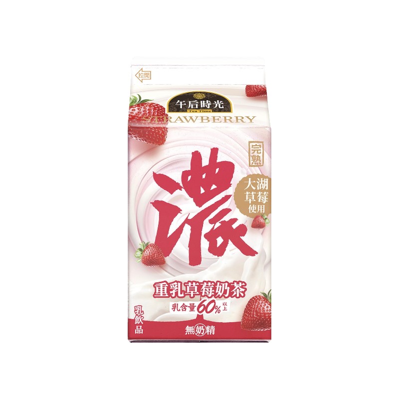 光泉午后時光-重乳草莓奶茶375ml, , large