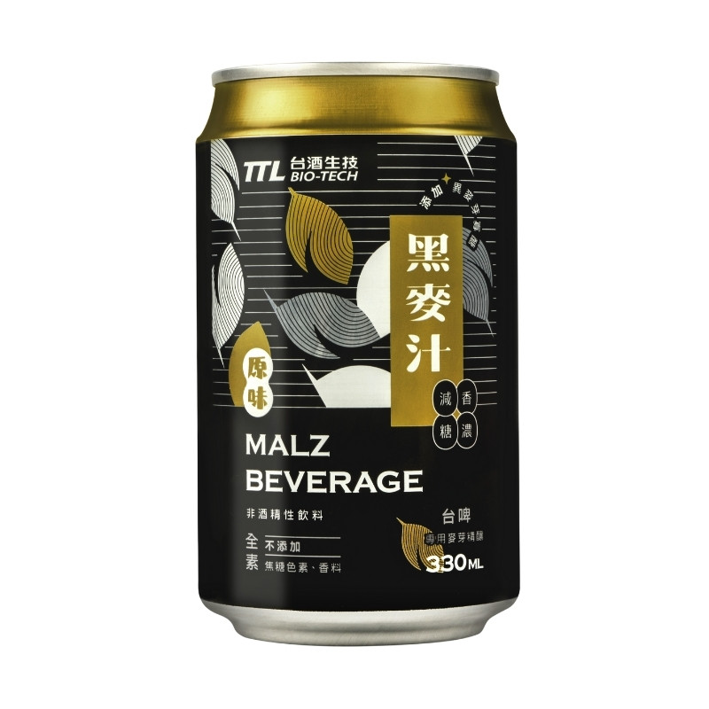 台酒原味黑麥汁 330ml, , large