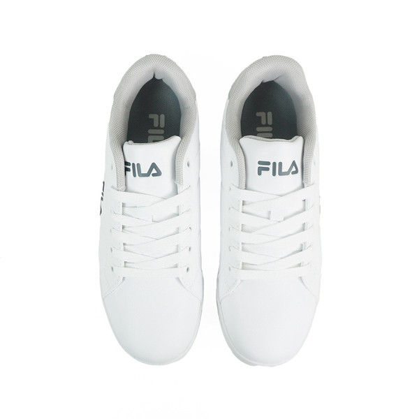 Kixpress-Fila 女 休閒鞋 低筒 透氣 復古 小白鞋 白灰 [5-C323Y-114], , large