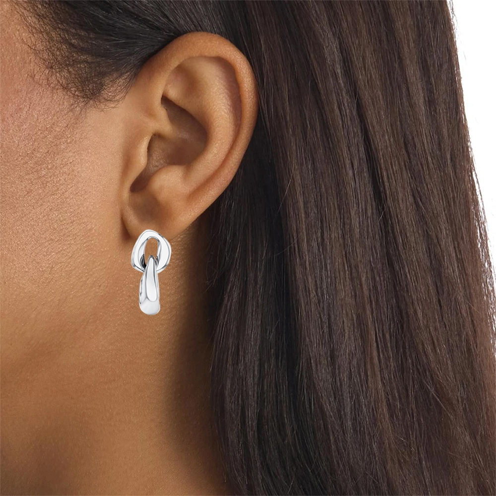 Calvin Klein CK Statement 鎖鍊穿式耳環 送禮推薦 35000654, , large