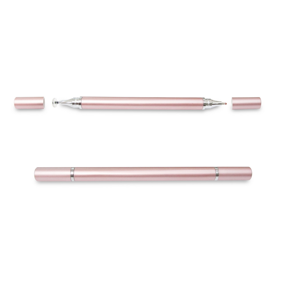 (8-Pack)[DP32 Rose Gold]Dual-Head Universal Touch & Writing Fine Capacitive Stylus Pen