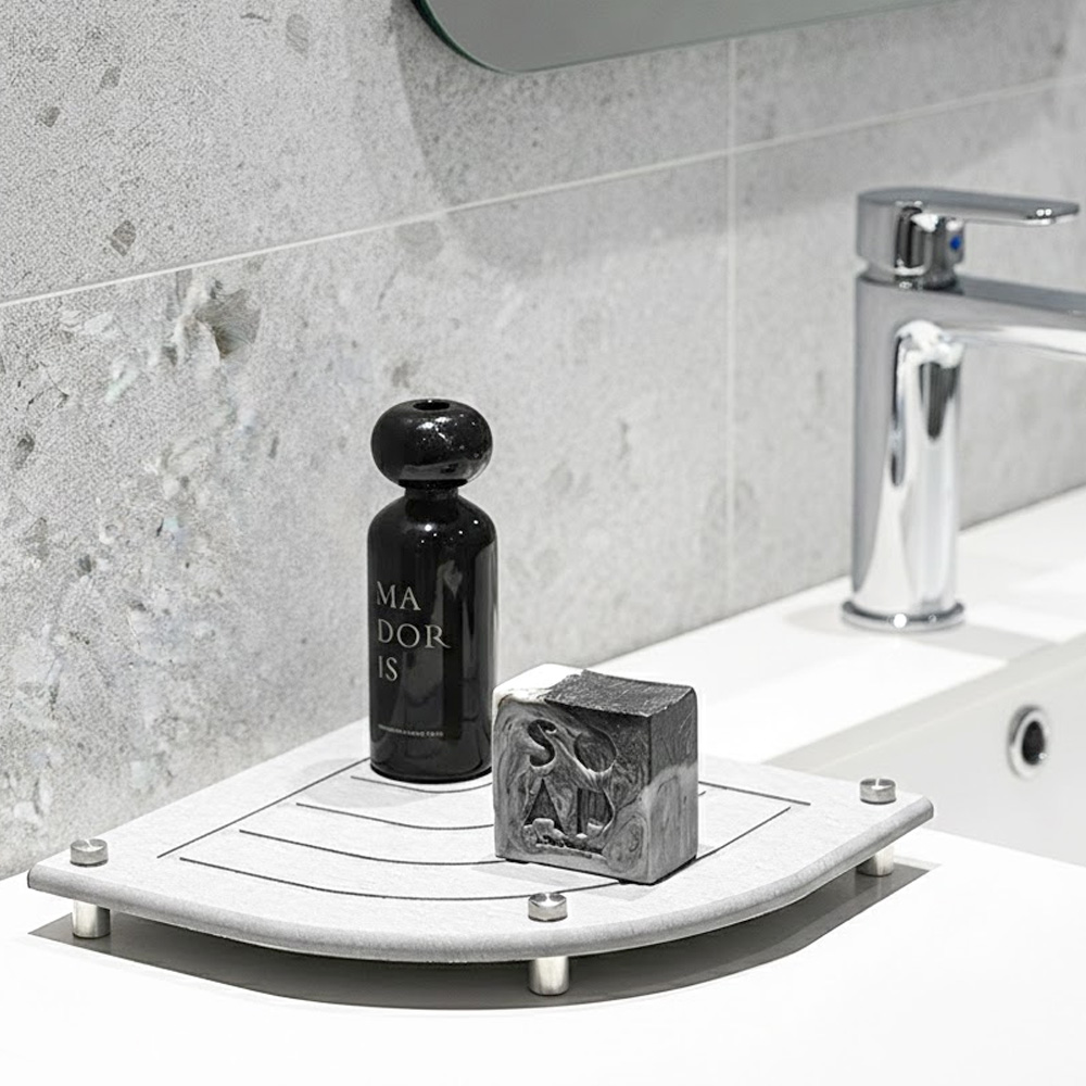 【上手家居】圓弧硅藻土吸水墊(吸水杯墊/廚房吸水墊/珪藻土杯墊/硅藻土杯墊), , large