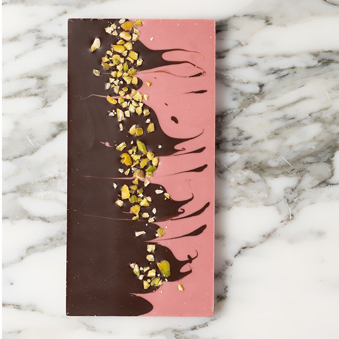 Ruby and 75% chocolate with pistachio, , large