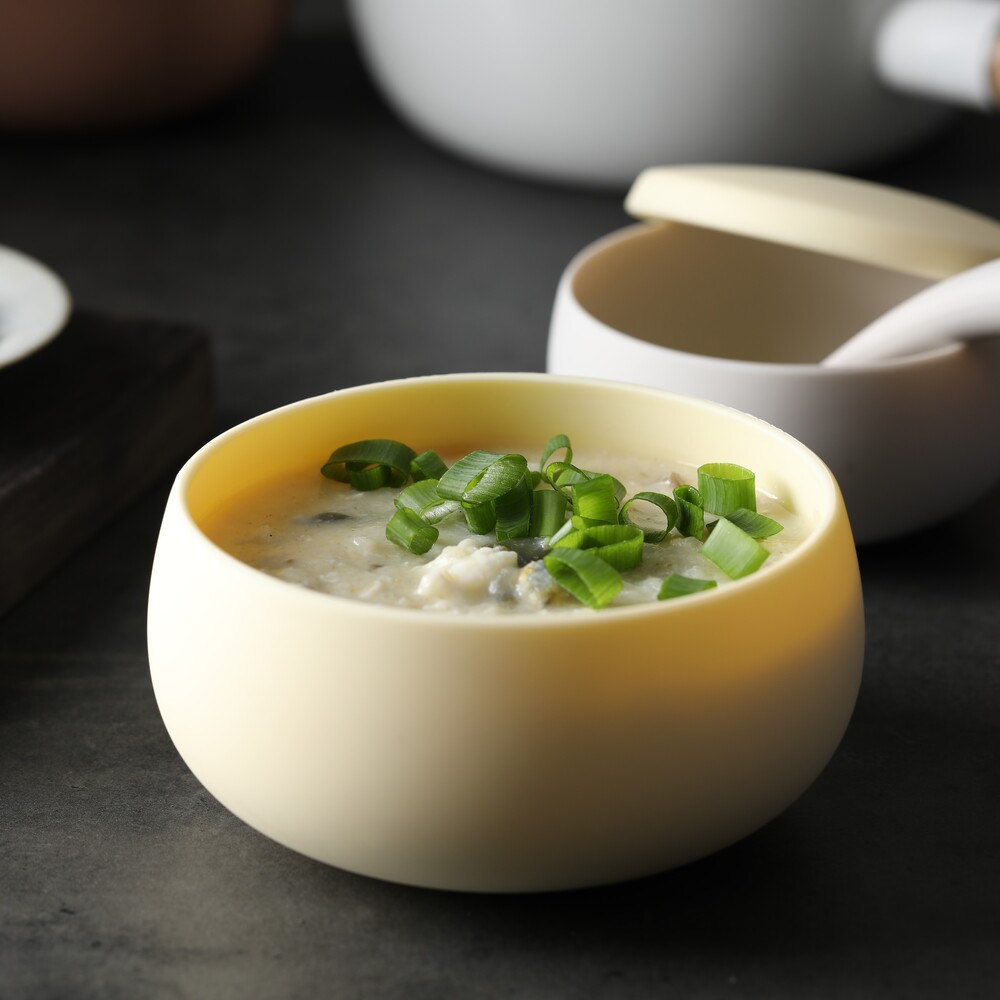 100% Silicone Sustainable Tableware / Double Set, 淡檸黃&薄荷綠, large