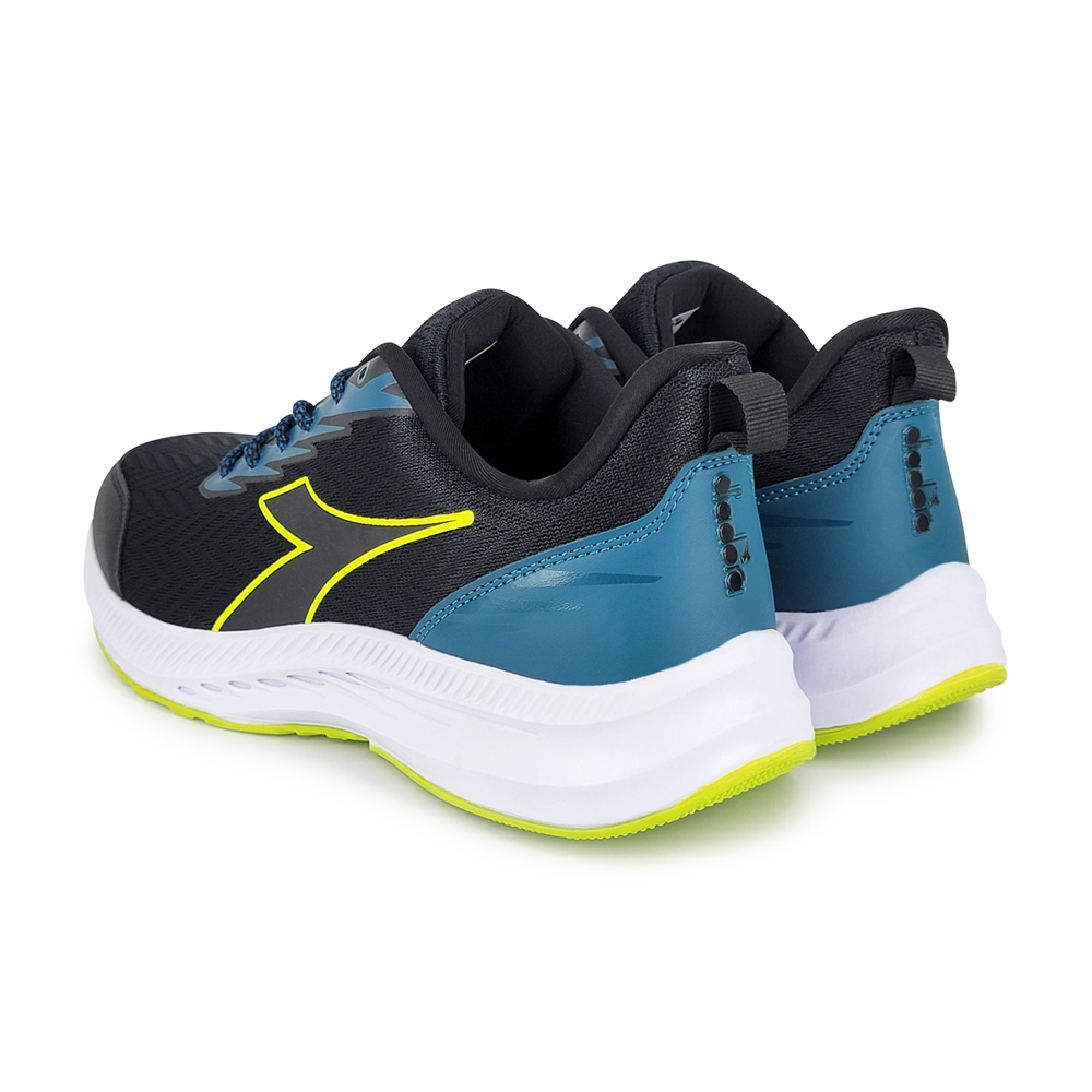 DIADORA迪亞多那 輕量專業慢跑鞋 男運動鞋 男鞋 撞色 透氣 保護後跟 穩定 支撐 吸震 減壓 耐磨 止滑 黑, 黑,27, large