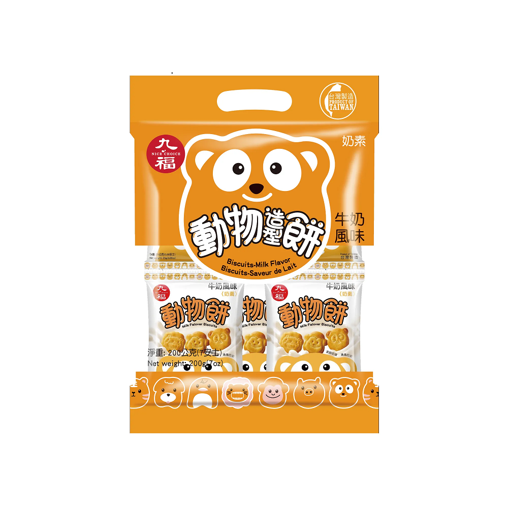 九福動物餅牛奶, , large