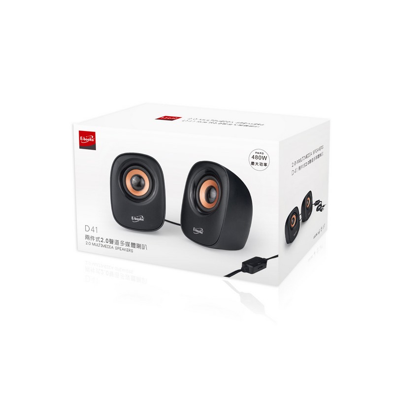 E-books D41 2.0 Multimedia Speakers, , large