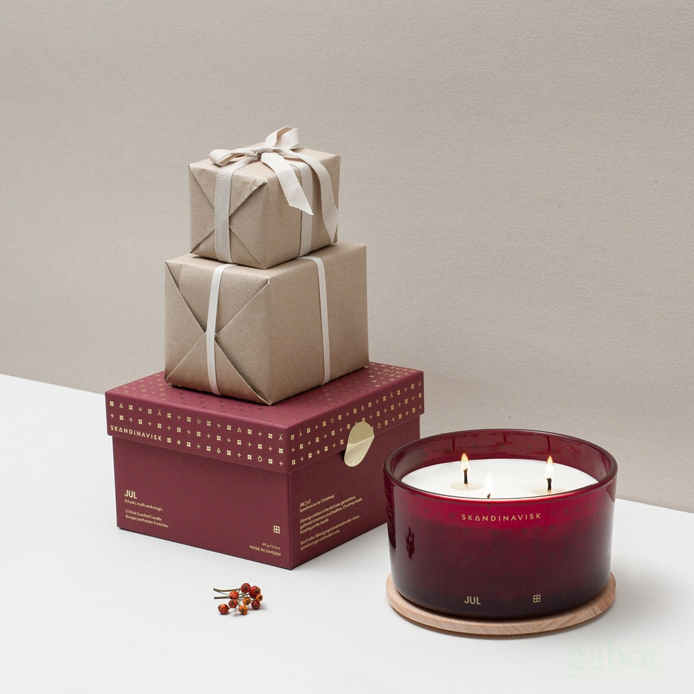Skandinavisk 聖誕冬日限定 JUL 微醺熱紅酒 耶誕香氛蠟燭-475g, , large