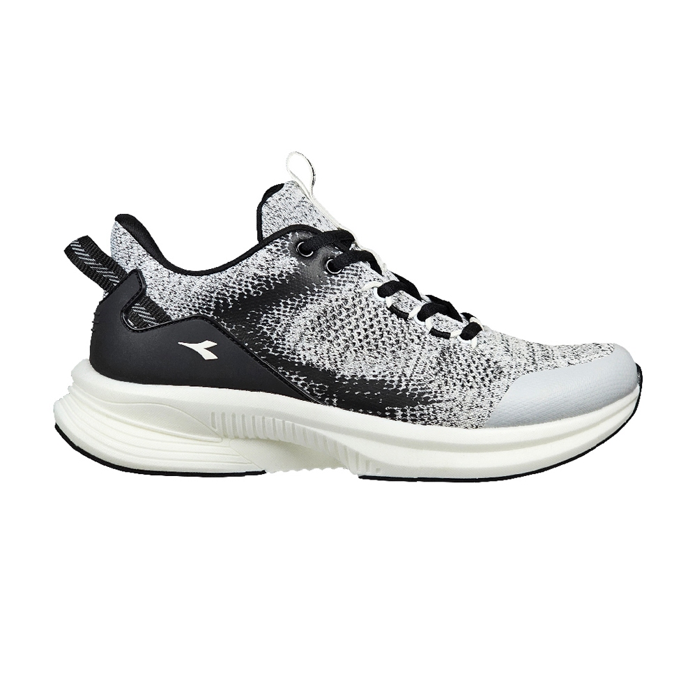 DIADORA迪亞多那 專業輕量慢跑鞋 男運動鞋 男鞋 戶外鞋 反光 混紗 透氣 飛織 Q彈 氣墊乳膠鞋墊 止滑 桔 灰, , large