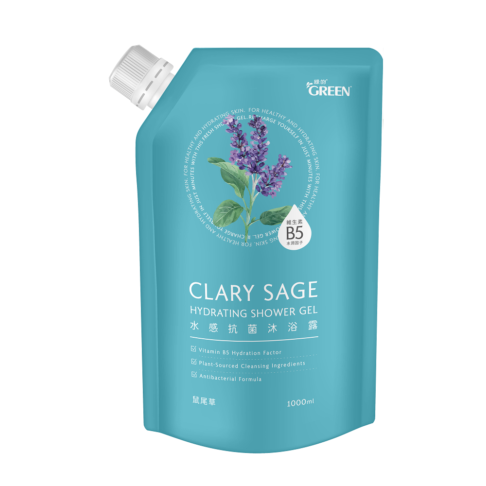 綠的水感抗菌沐浴露補充包-鼠尾草