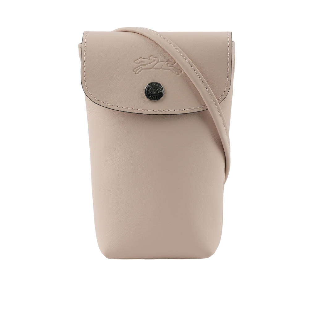 LONGCHAMP Le Pliage Xtra 小牛皮斜背手機包/裸膚色, , large