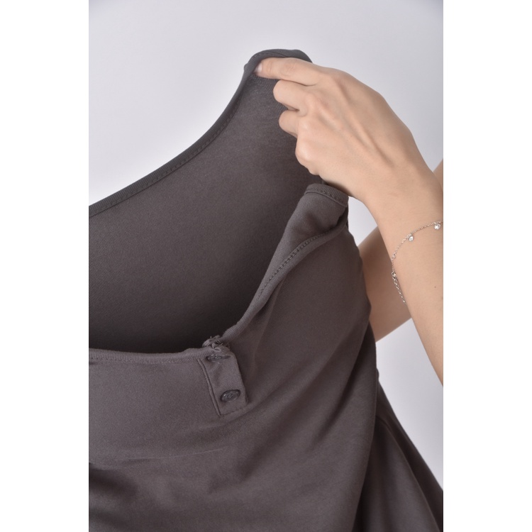 (S) ggaebi韓牌質感無袖綠色洋裝二手衣, , large