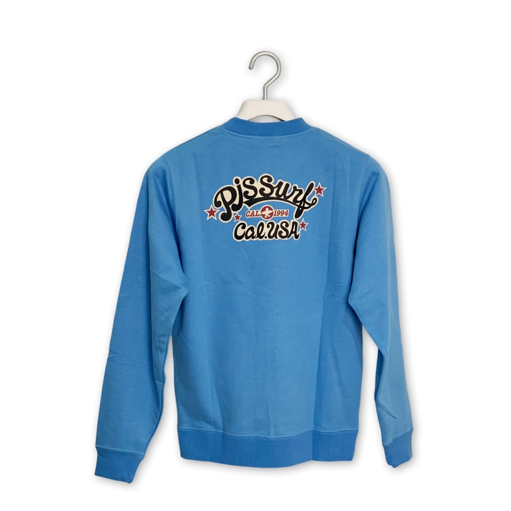 Personalized letter print sweatshirt sky blue, , large