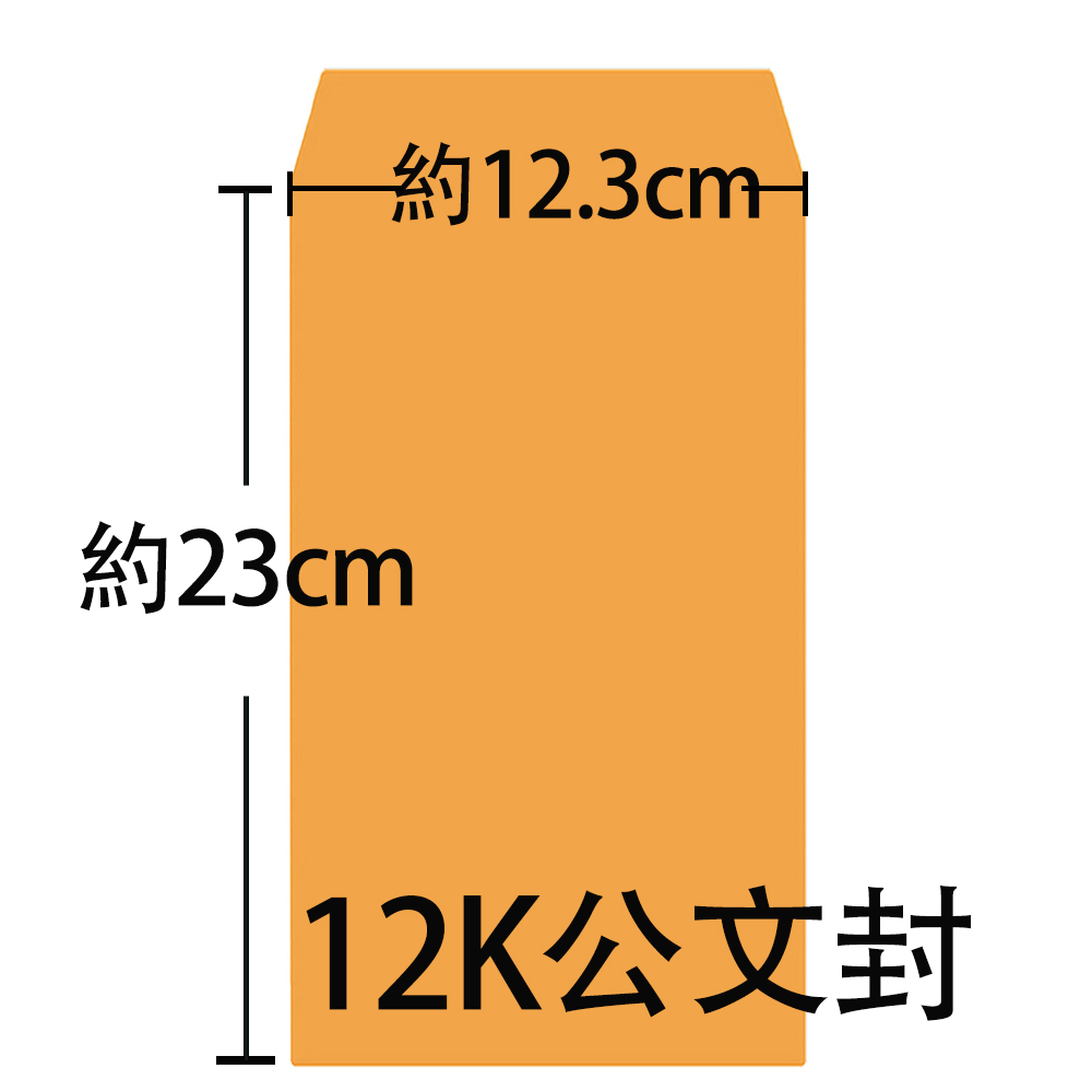 【龍品文創】義昌 特小(12K) 公文封 123x230, , large