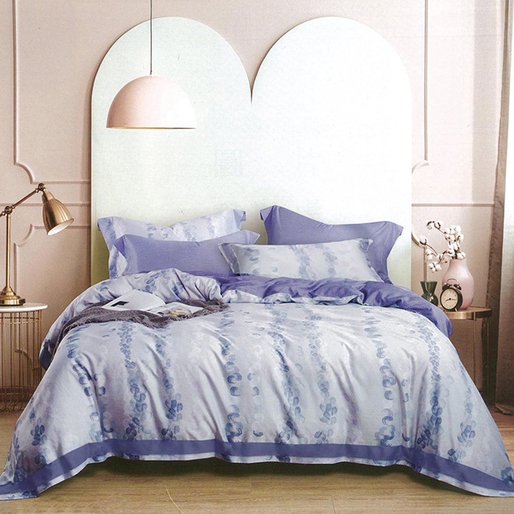 【多利寶寢具】FITNESS_100%純天絲頂級60S雙人七件式床罩組-彈珠汽水, , large