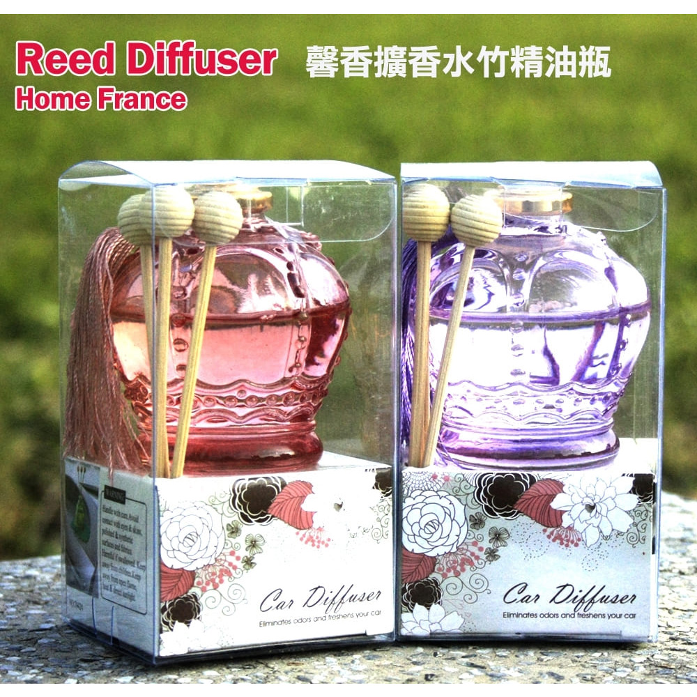 GS MALL 台灣製造 皇冠彩瓶汽車香薰精油瓶 薰香瓶 汽車芳香瓶 香薰瓶 精油瓶 香氛瓶 芳香瓶 擴香瓶, , large