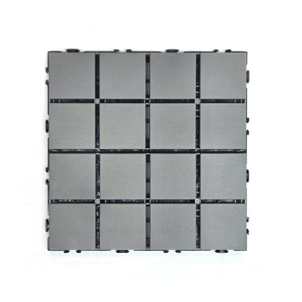 【Monster】B+ Japanese Tile Waterproof Interlocking Floor Mat Single Piece (30x30cm) -Stone Gray, , large