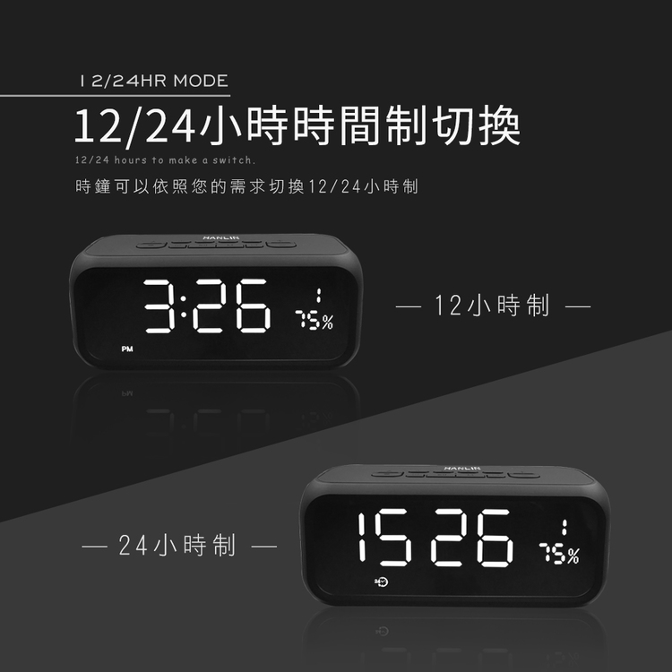 [HANLIN]-DPE6-Plus 高檔藍牙重低音喇叭鬧鐘, , large