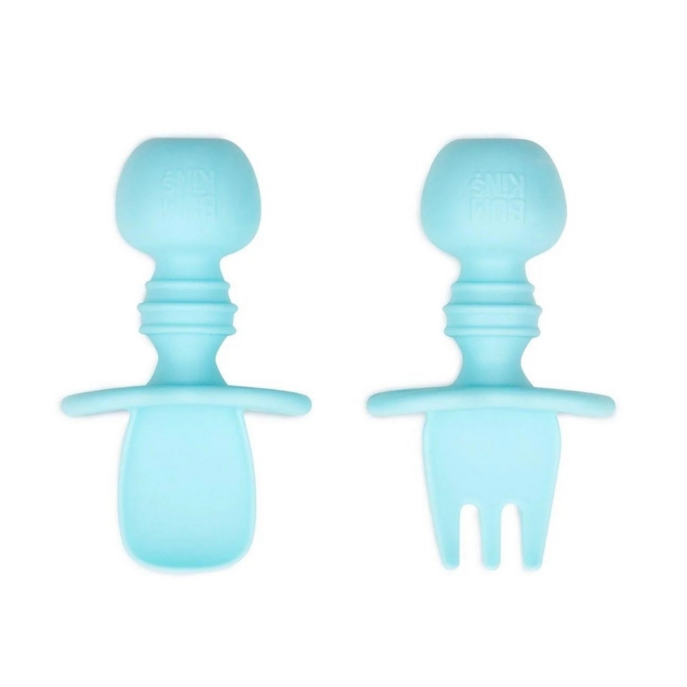 Bumkins 寶寶白金矽膠湯叉組(多款可選), , large