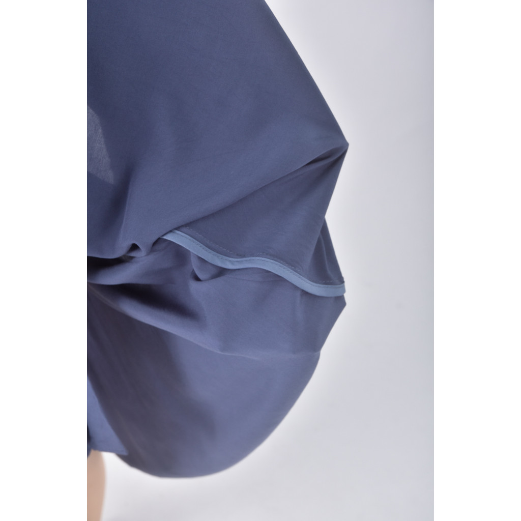 (S) mouggan質感藍色綁帶洋裝二手衣, , large