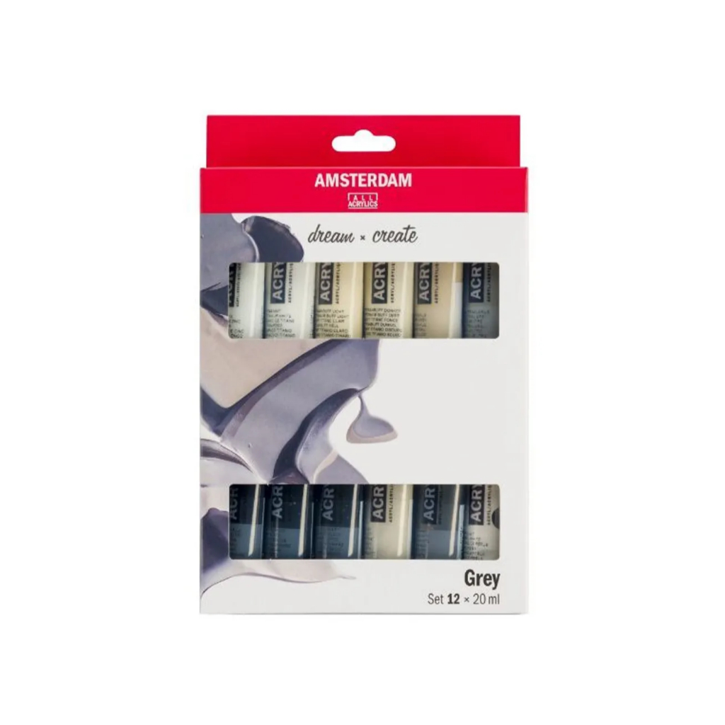 *需預訂 Royal Talens AMSTERDAM 壓克力20ML - 12色套組粉彩