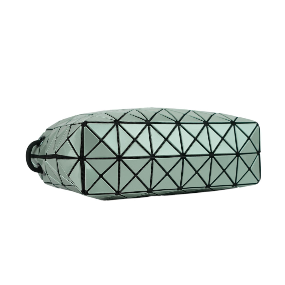 ISSEY MIYAKE Loop Metallic 金屬光澤拉鍊肩背/斜背包/灰綠色, , large